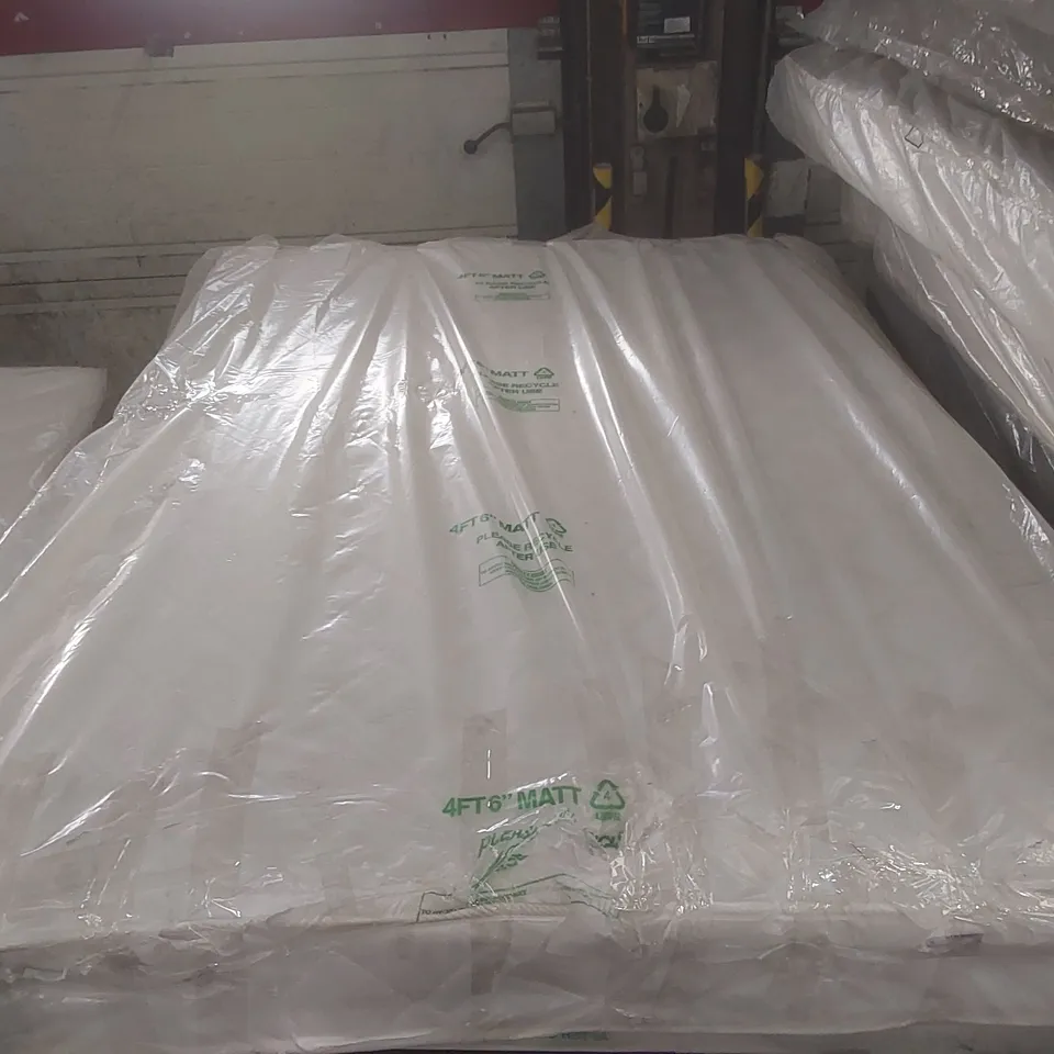 QUALITY BAGGED DOUBLE 135cm AIRSPRUNG LUXURY QUILTED MEDIUM MATTRESS