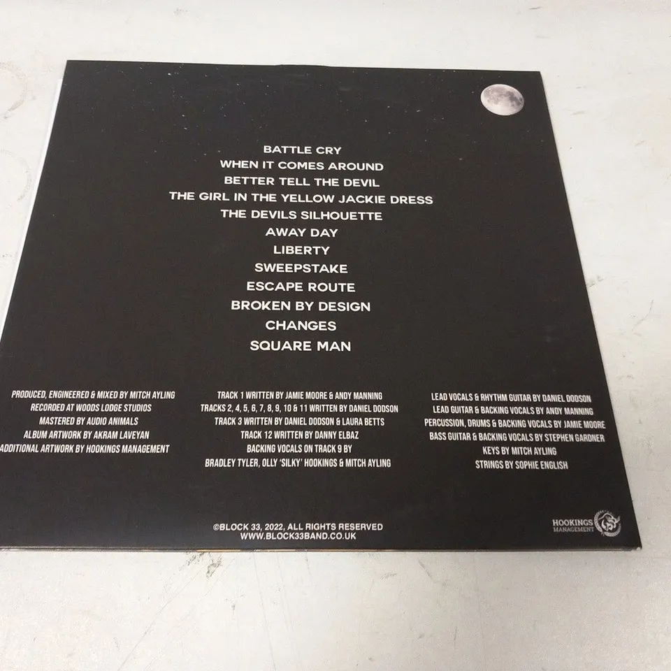 BLOCK 33 THE DAY THE WORLD STOOD STILL VINYL LP SIGNED
