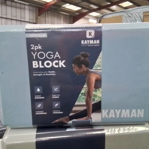 BRAND NEW KAYMAN 2 PK YOGA BLOCKS -BLUE-