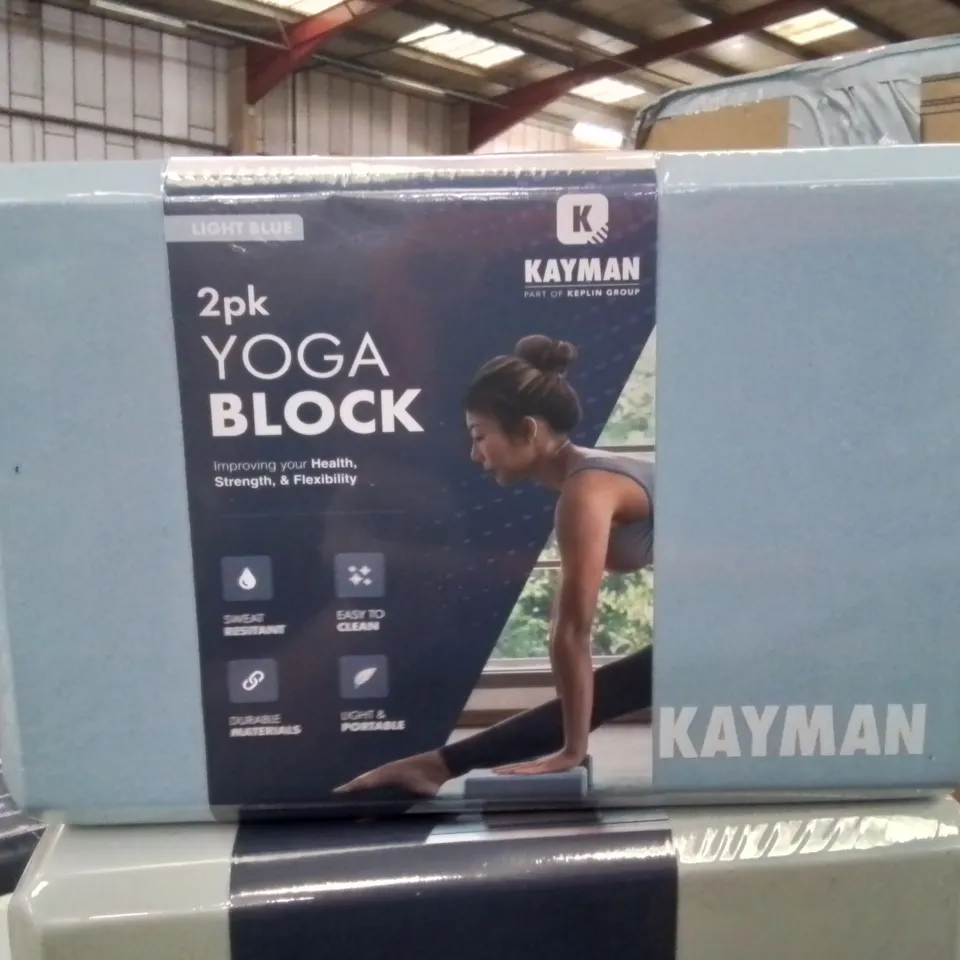 BRAND NEW KAYMAN 2 PK YOGA BLOCKS -BLUE-