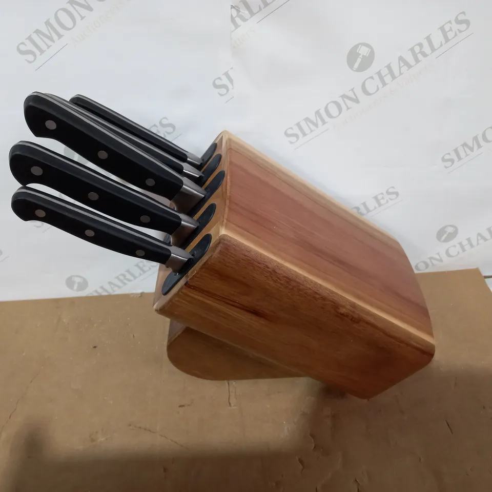SABATIER EDGEKEEPER SET SELF-SHARPENING KNIFE BLOCK