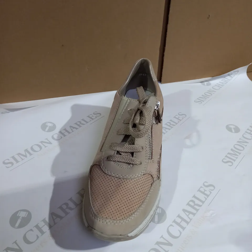 BEIGE RIEKER TRAINERS SIZE 6.5
