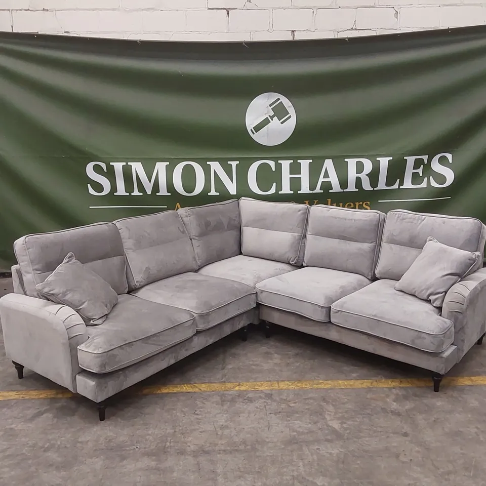 VICTORIA CORNER GROUP SOFA - GREY RRP £1249