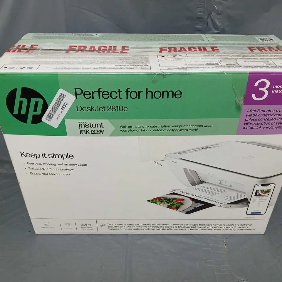 BOXED HP DESKJET 2810e