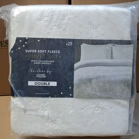 SUPER SOFT FLEECE DUVET SET - DOUBLE