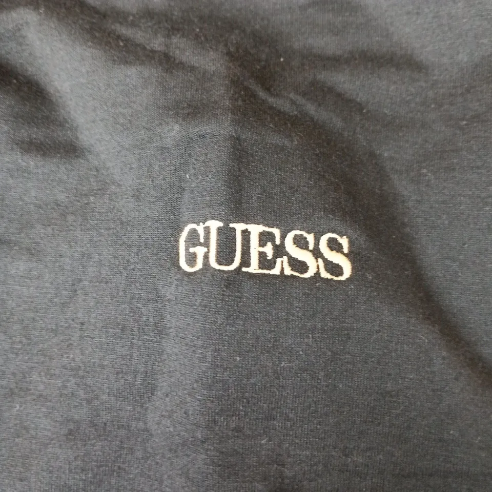 GUESS BLACK LOGO JOGGERS – SIZE S