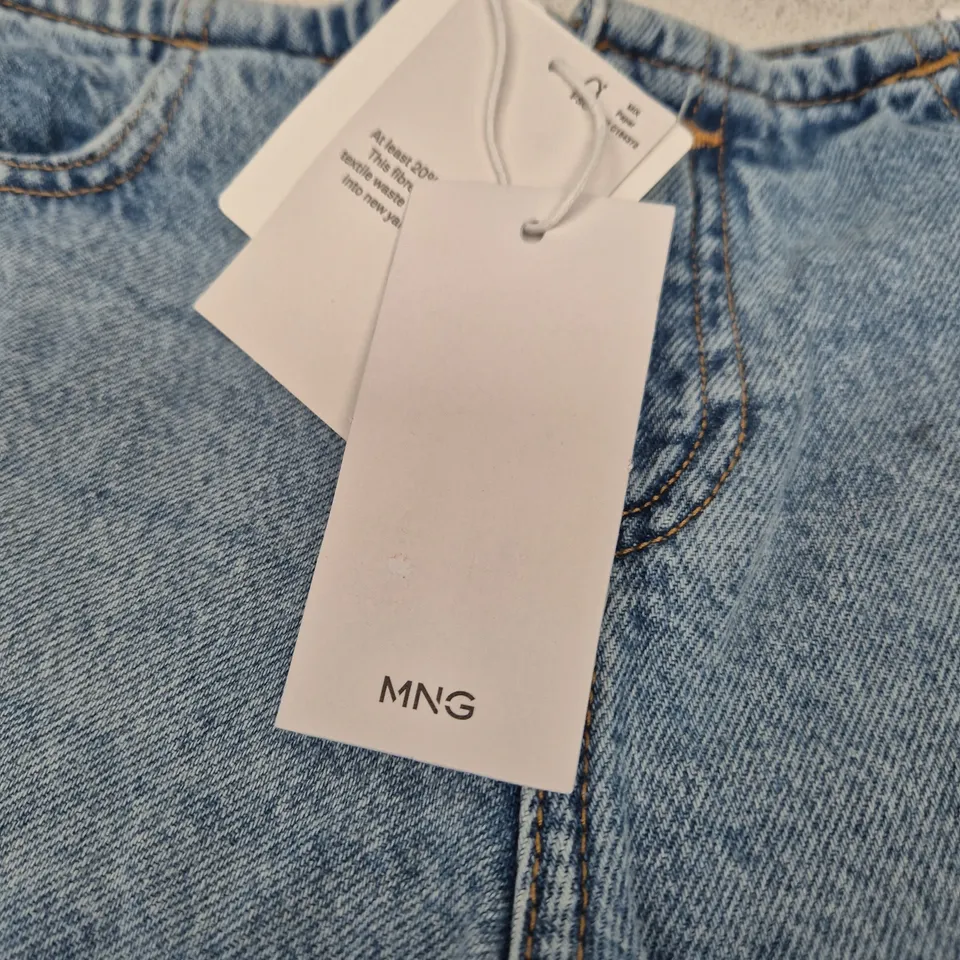 MANGO DENIM SHORTS, UK8 (EU34), BLUE, WITH TAGS
