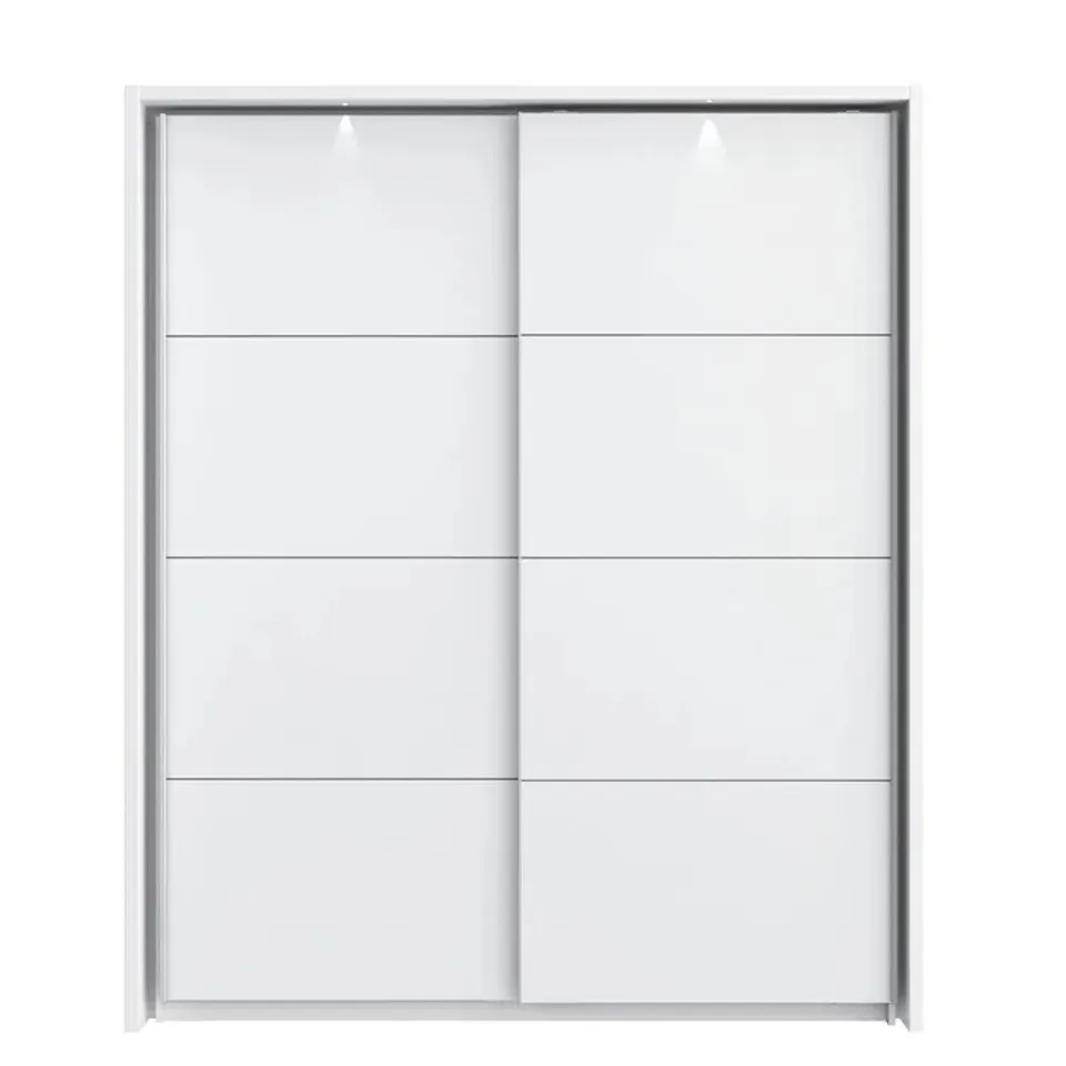 BOXED DOMINEY 2 DOOR WARDROBE (4 BOXES)