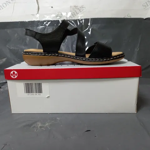 RIEKER ANTI-STRESS SANDALS BLACK SIZE 6