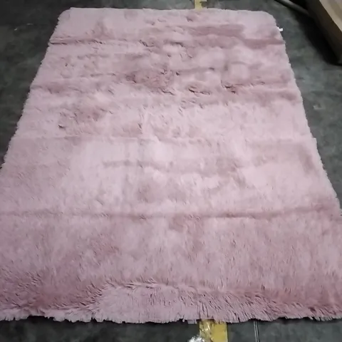 Fluffy  pink area rug approximately 160x230cm 