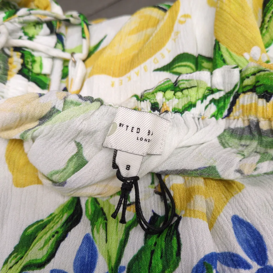 TED BAKER LONDON WOMEN’S FLORAL DRESS – UK 8 