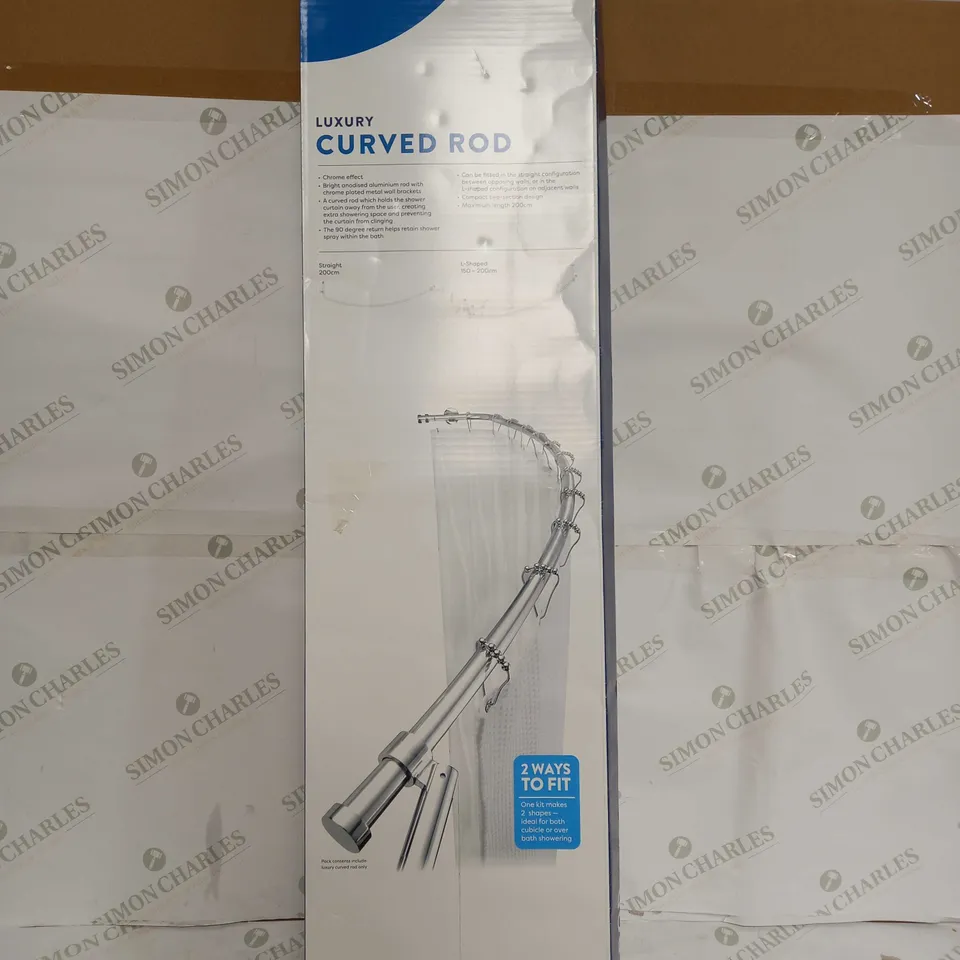 SEALED CROYDEX LUXURY CURVED ROD FOR BATHROOM - COLLECTION ONLY