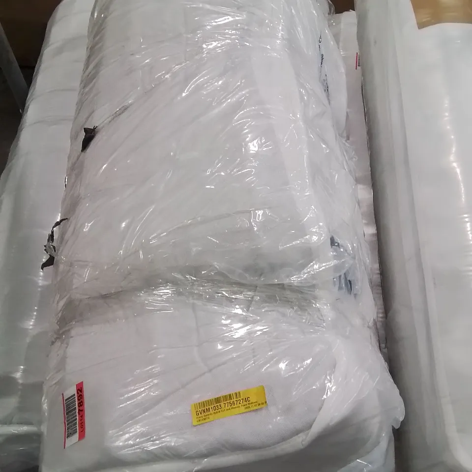 QUALITY BAGGED SERENITY COMFORT COIL SPRING AND ECO-FOAM HYBRID 135cm DOUBLE MATTRESS 