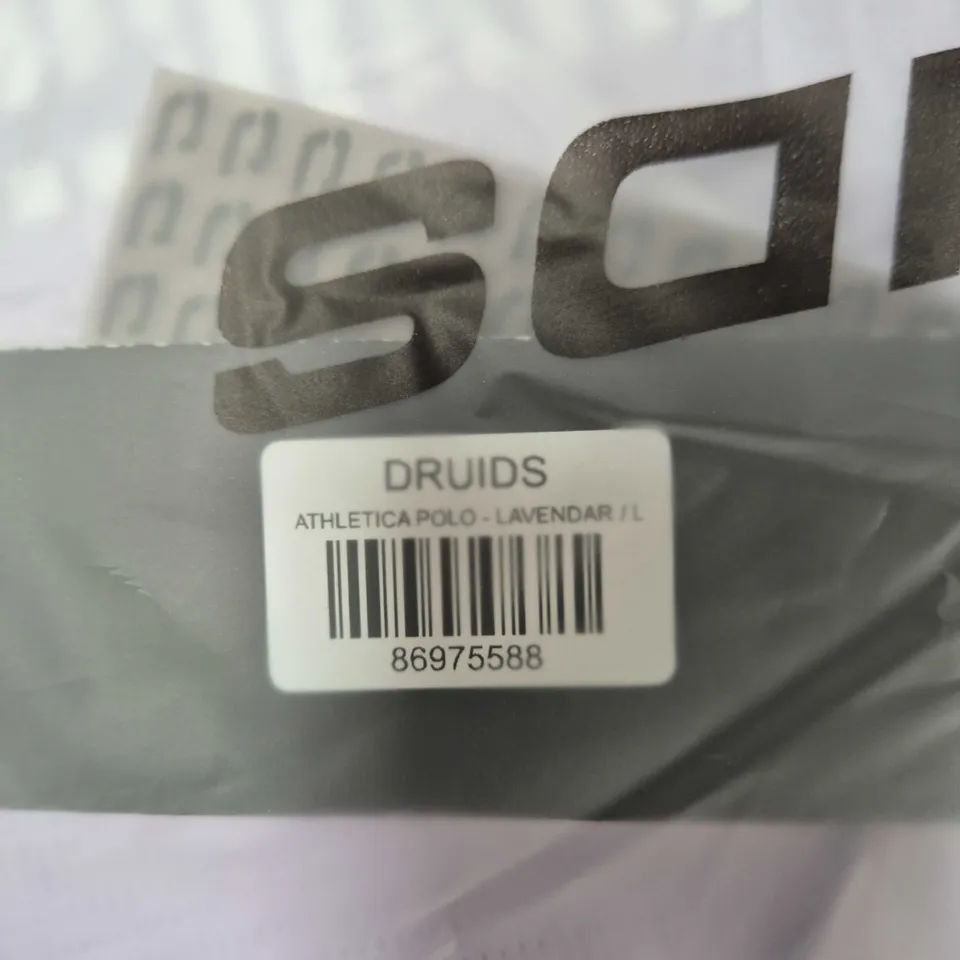 DRUIDS ATHLETICA POLO SHIRT – LAVENDER, UK SIZE L
