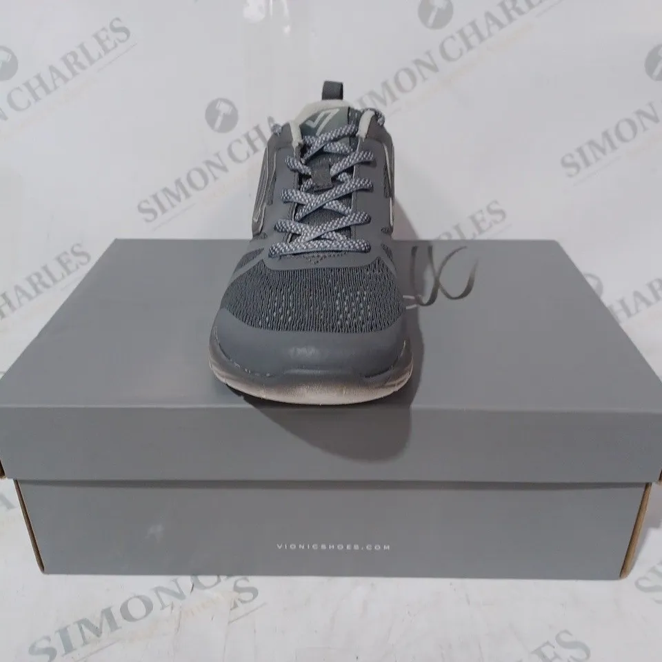 BOXED VIONIC 335 MILES TRAINERS IN GREY SIZE 5