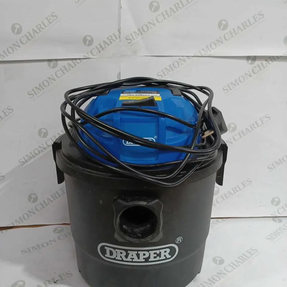 DRAPER 90107 230V 1250W 15L WET AND DRY VACUUM CLEANER