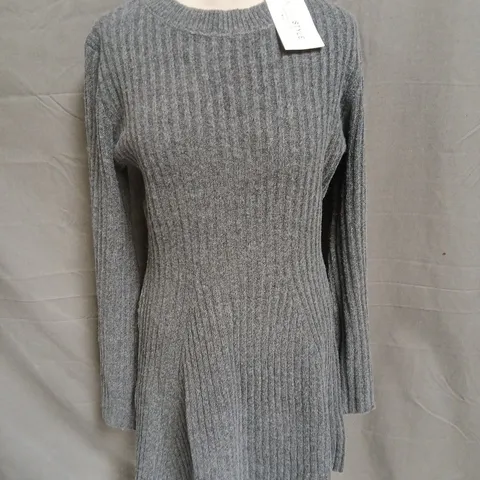 IN THE STYLE BOW DETAIL KNIT SKATER DRESS - UK 10-12