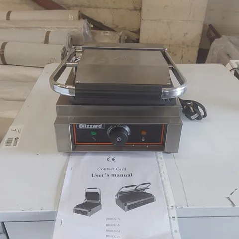 BLIZZARD BRRCG1A COMMERCIAL SINGLE CONTACT PANINI GRILL