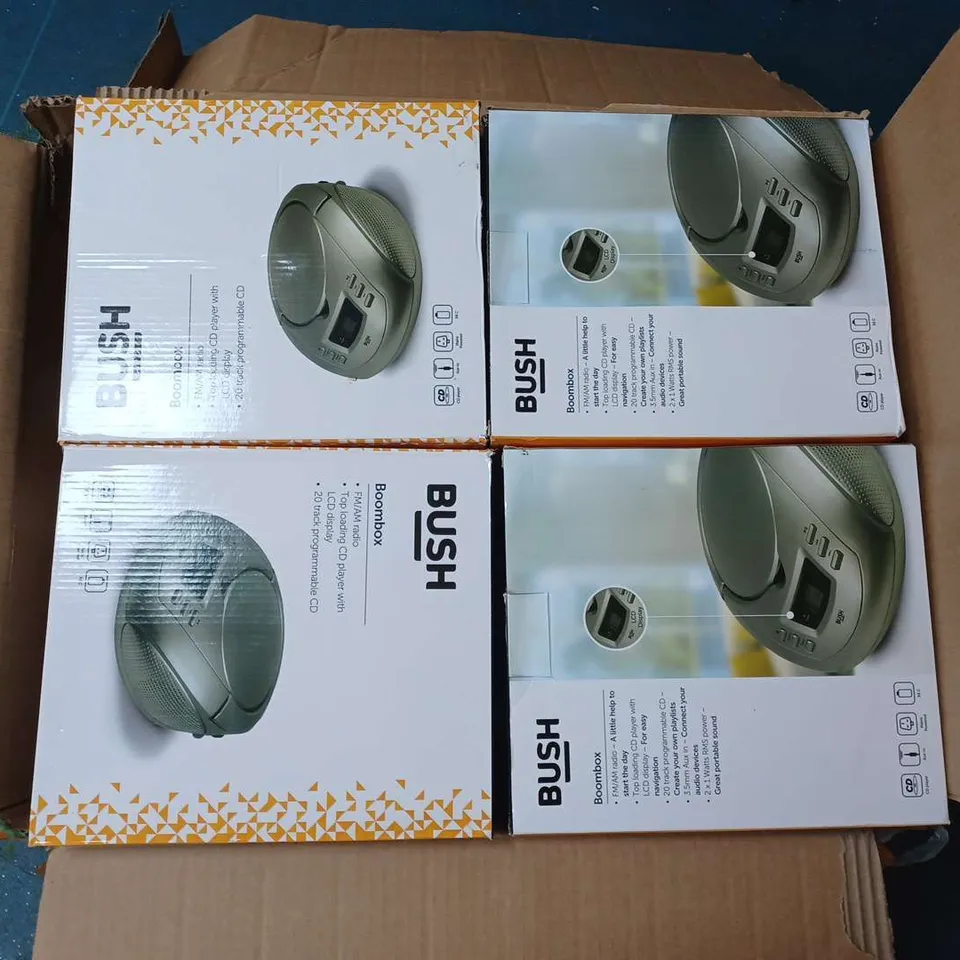 APPROXIMATELY 10 BOXED BUSH CD BOOMBOXS