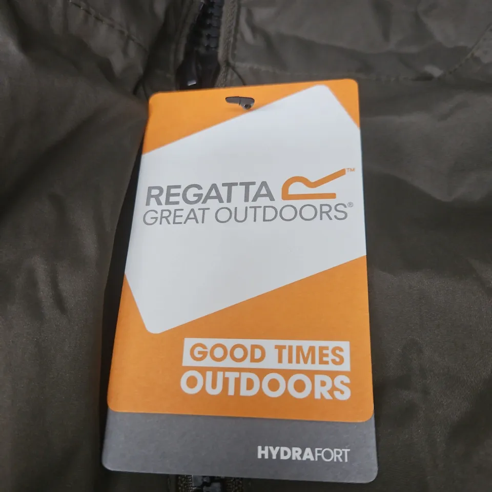 REGATTA GREAT OUTDOORS HYDRAFORT JACKET – DARK KHAKI, UK XS/S
