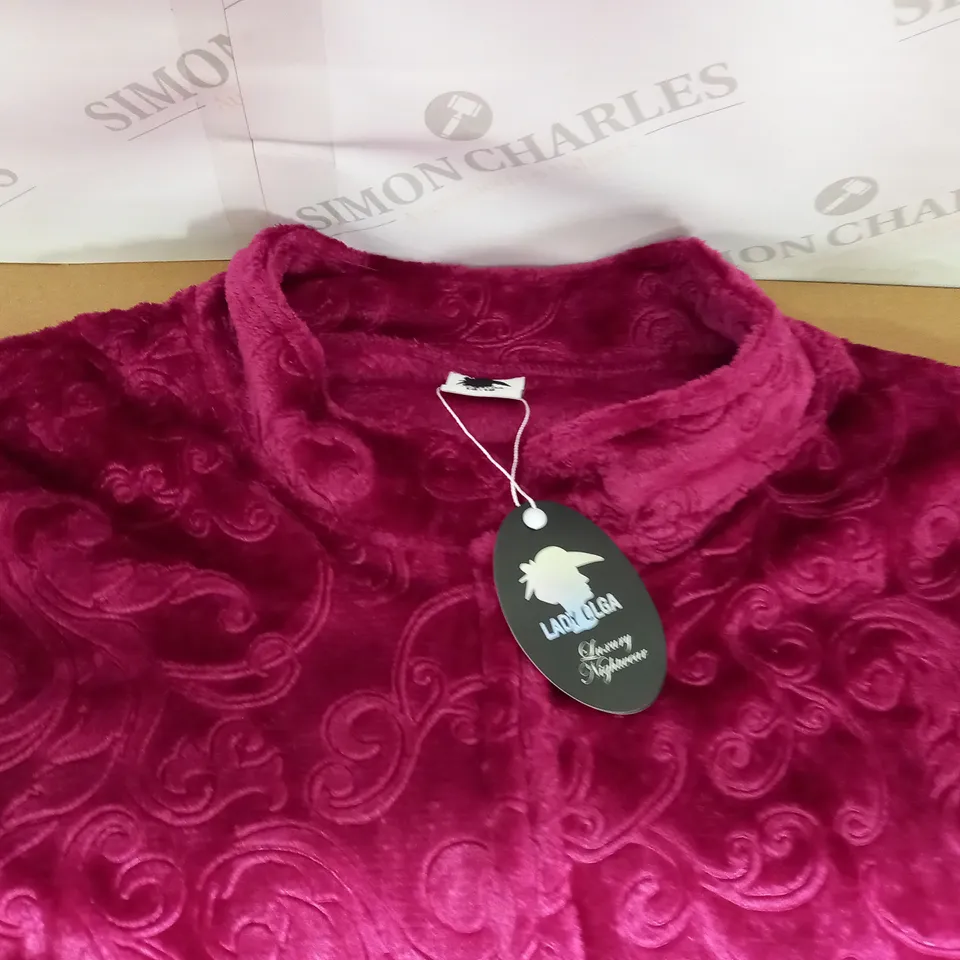 LADY OLGA PINK EMBOSSED GOWN - 14/16