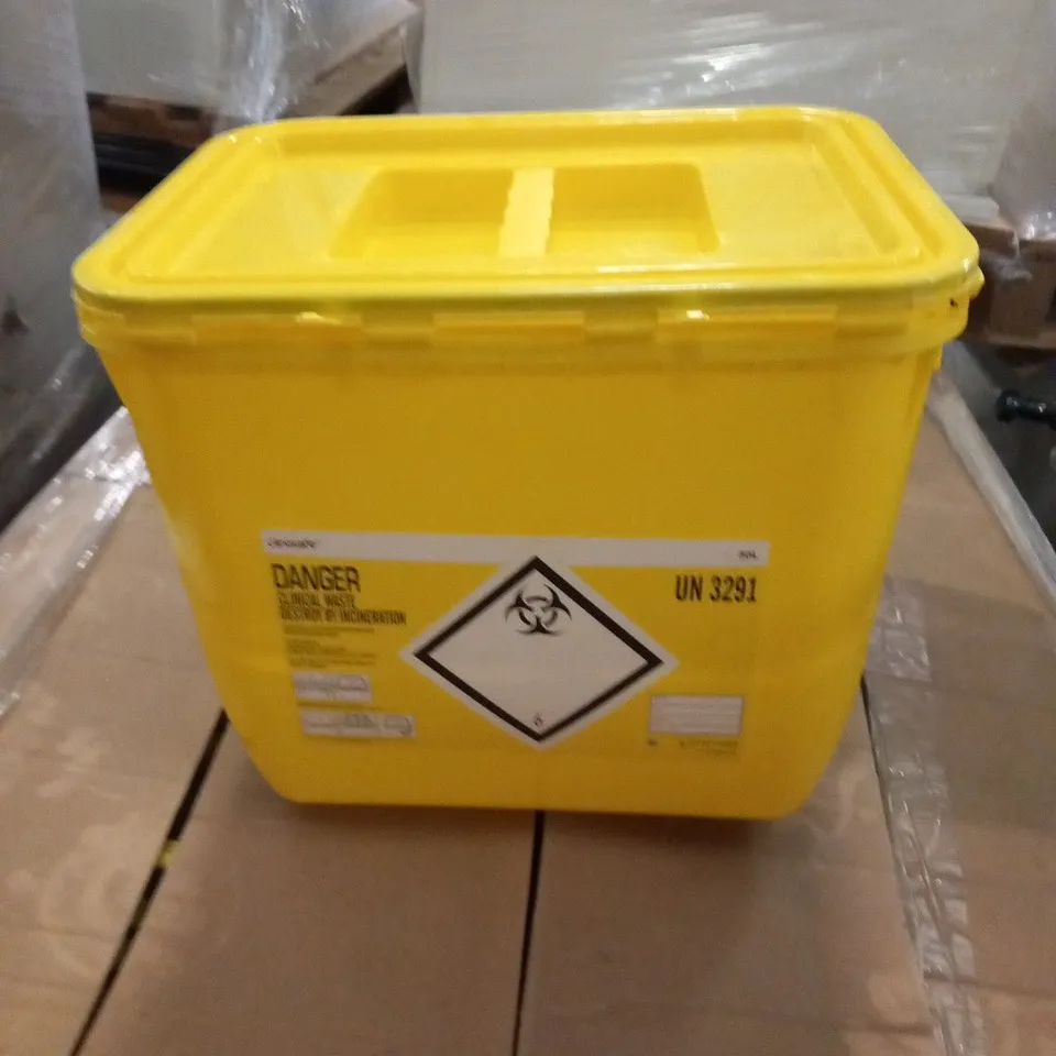 PALLET OF APPROXIMATELY 40 CLINISAFE 30L UN 3291 CLINICAL WASTE BINS