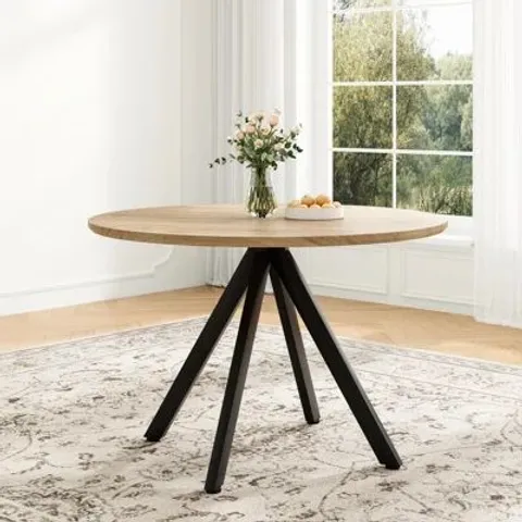 BOXED WHOLE BOARD ROUND DINING TABLE