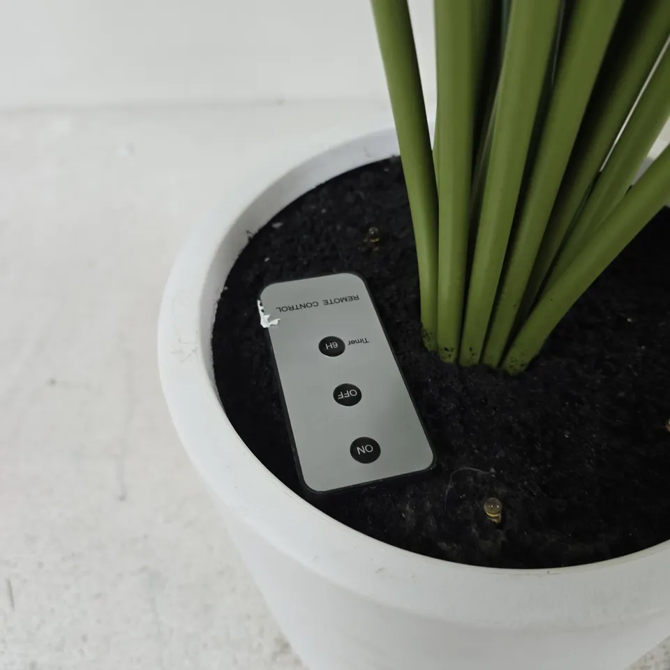 FAKE BIRD OF PARADISE INDOOR PLANT IN WHITE CERAMIC POT