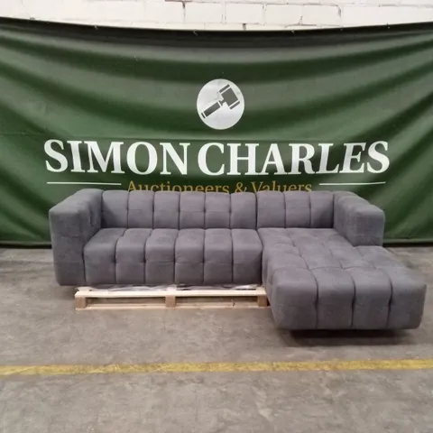 ALUXO TRIBECA MODERN FABRIC CORNER SOFA L SHAPE