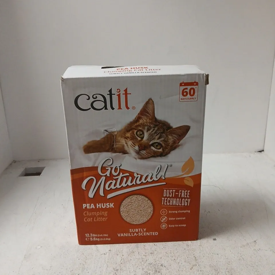 CATIT GO NATURAL! PEA HUSK CAT LITTER – 12.3 LB (5.6 KG) BOXED
