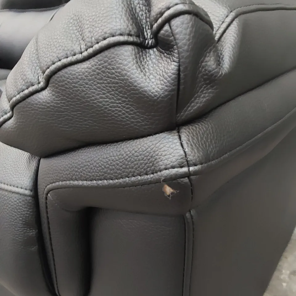 ALBION LUXURY FAUX LEATHER HIGH BACK 2 SEATER SOFA RRP £519