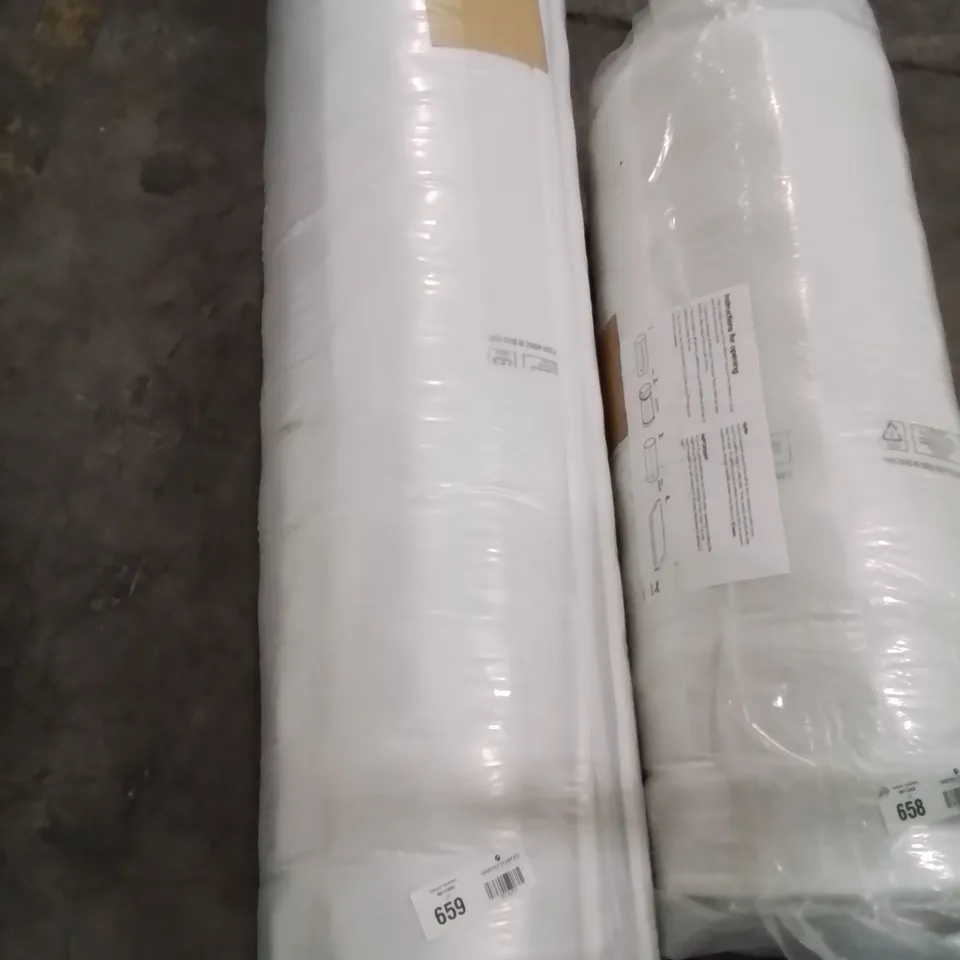 QUALITY BAGGED AND ROLLED OPEN COIL SMALL DOUBLE MATTRESS