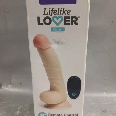 BOXED LOVEHONEY LOVER 8" REMOTE CONTROL VIBRATING REALISTIC DILDO