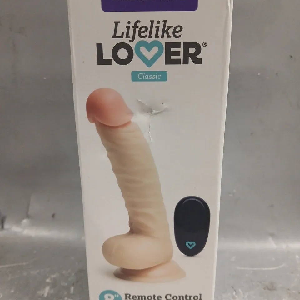 BOXED LOVEHONEY LOVER 8" REMOTE CONTROL VIBRATING REALISTIC DILDO