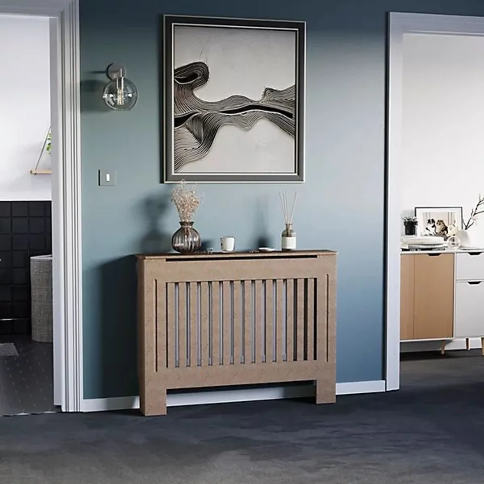 BOXED CHELSEA RADIATOR COVER, MEDIUM - UNFINISHED (1 BOX)