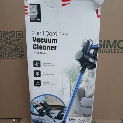 KEPLIN 2-IN-1 CORDLESS VACUUM CLEANER – BOXED