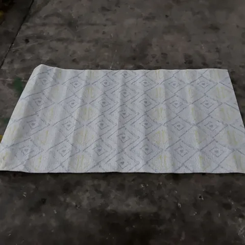 LAMAVOLA LINE RUG YELLOW/GREY // SIZE: 80 X 150cm