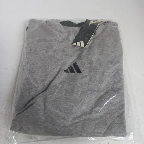 ADIDAS D4T X TEE T-SHIRT – GREY MARL – UK XS