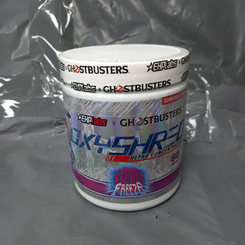 SEALED EHPLABS X GHOSTBUSTERS OXYSHRED PRE-WORKOUT IN ECTO FREEZE 344G