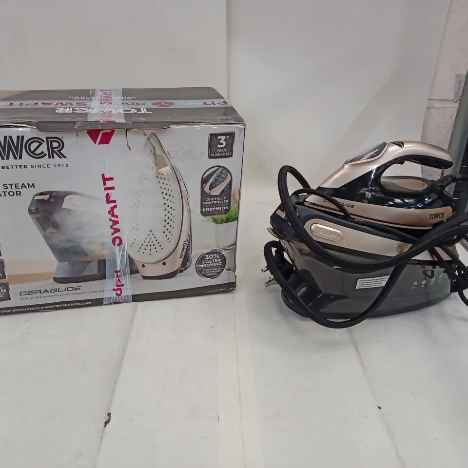 TOWER 2400W DIGITAL STEAM GENERATOR IRON – BOXED (T22040GLD)