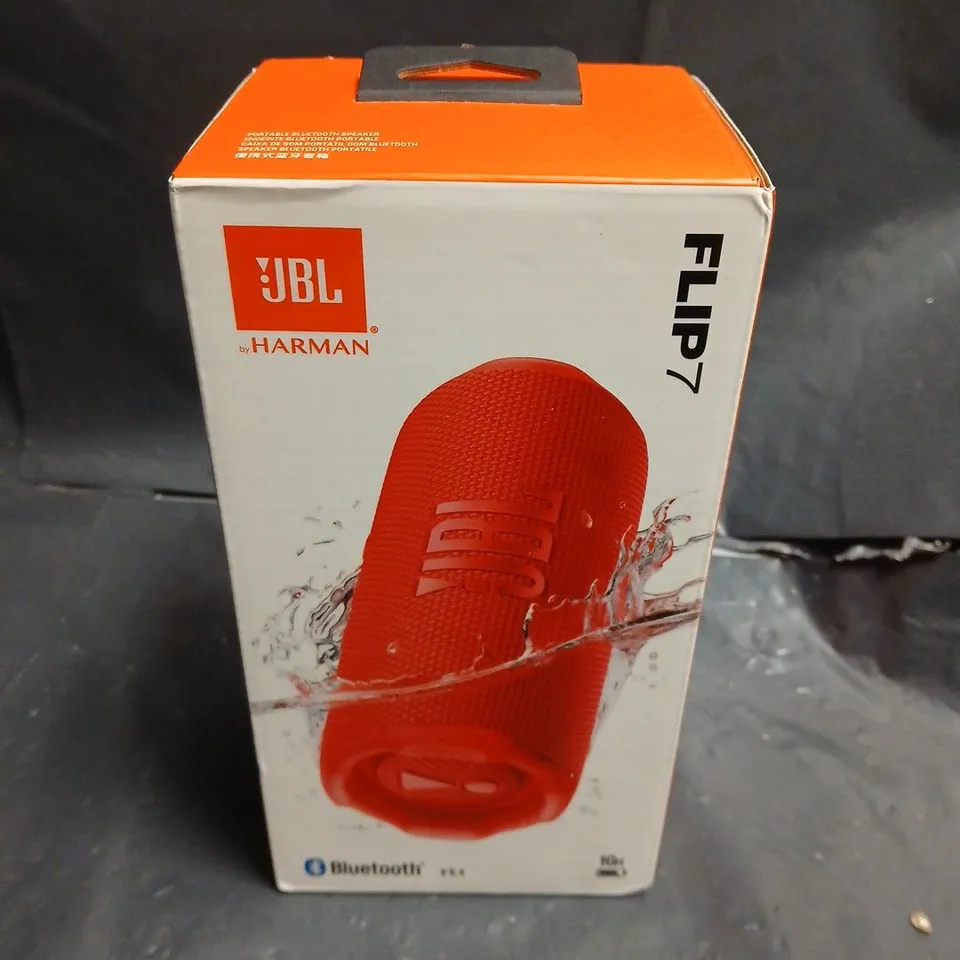JBL FLIP 7 PORTABLE BLUETOOTH SPEAKER – BOXED