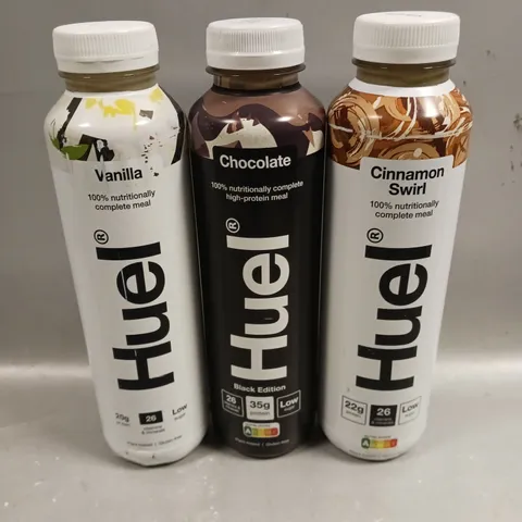 APPROXIMATELY 10 HUEL COMPLETE MEAL DRINKS IN VARIOUS FLAVOURS - COLLECTION ONLY