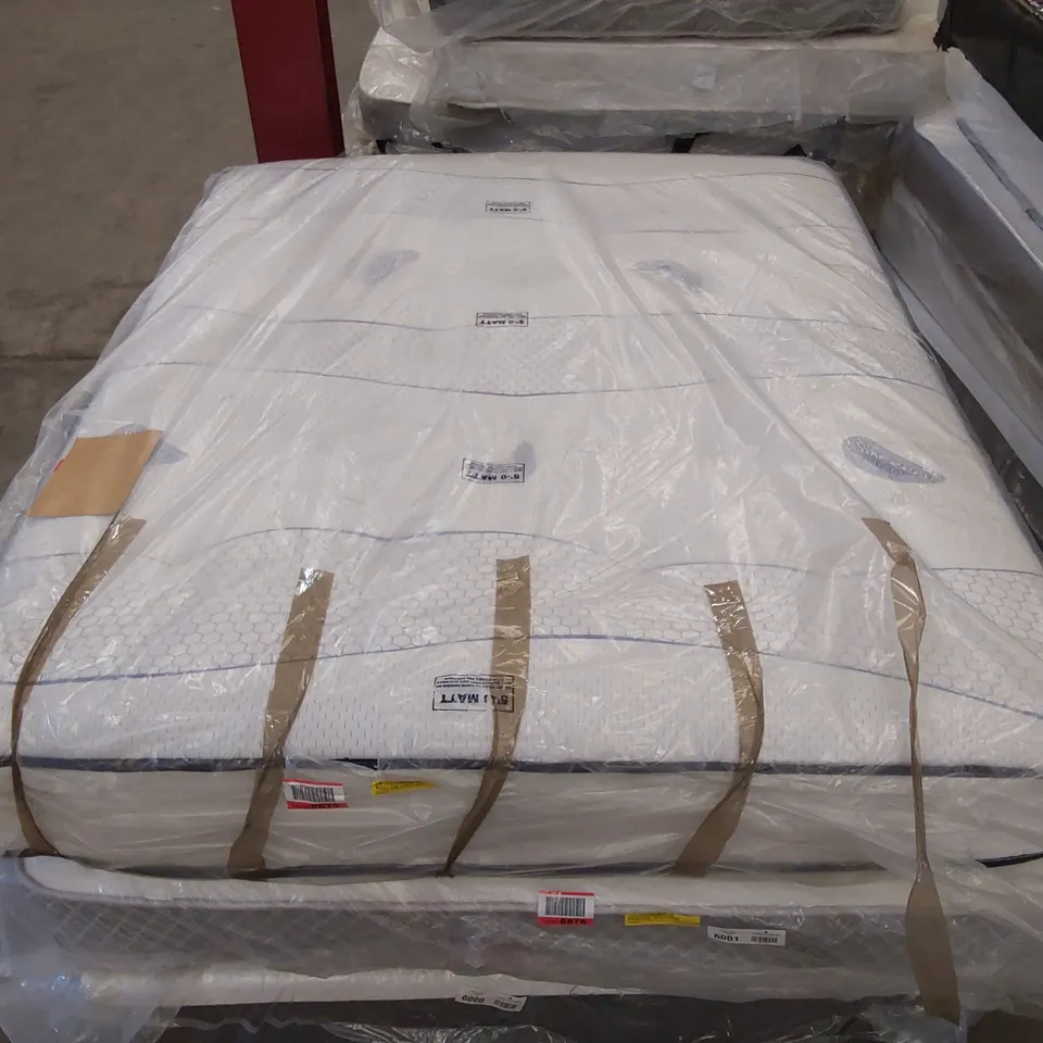 QUALITY BAGGED COOL BLUE POCKET SPRUNG 5' KING SIZED MATTRESS 