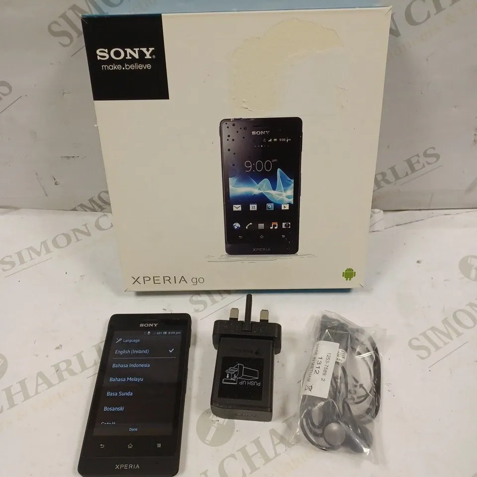 SONY XPERIA GO ST27I ANDROID SMARTPHONE - TACTILE BLACK	