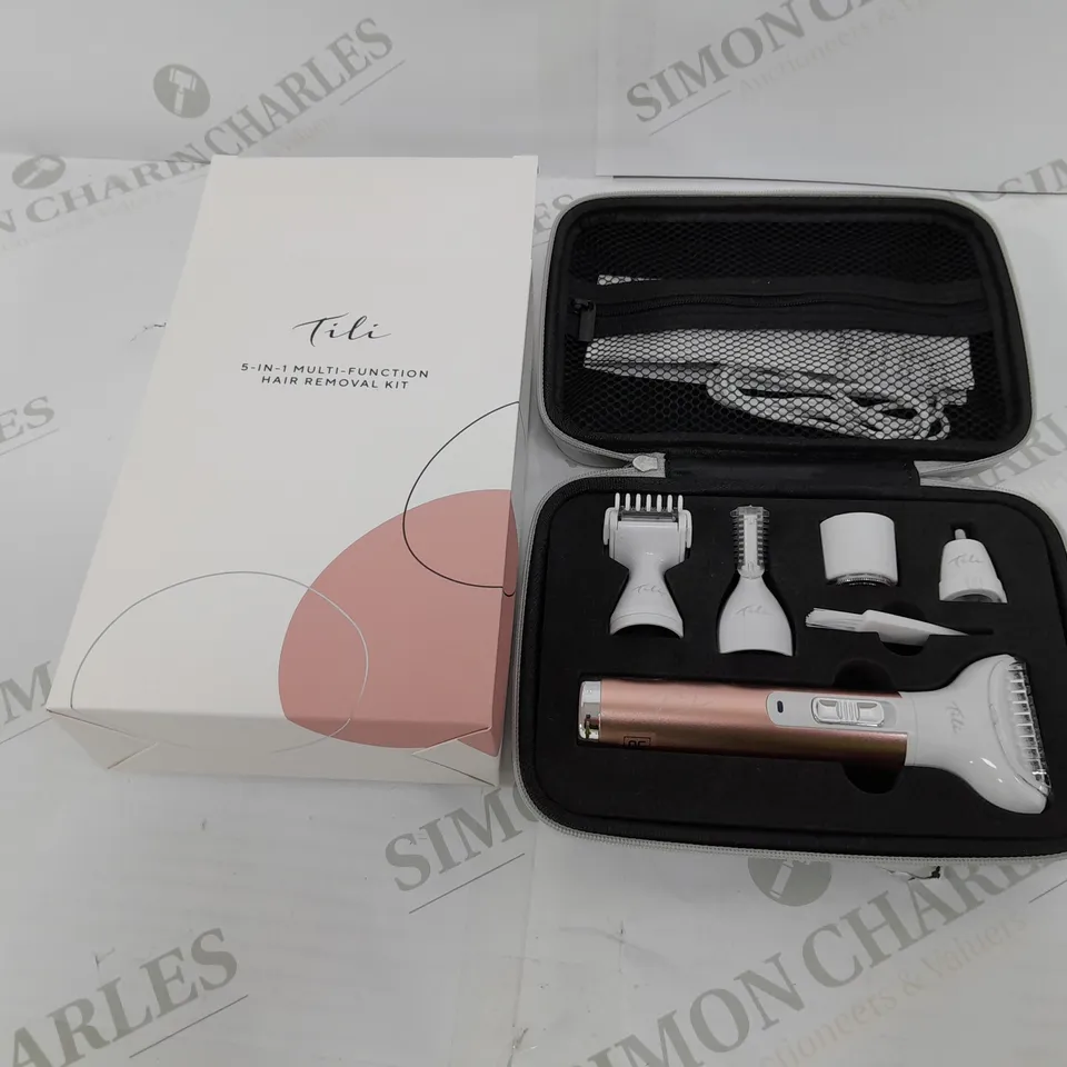 BOXED TILI 5-IN-1 MULTI-FUNCTIONAL HAIR REMOVAL KIT PINK 