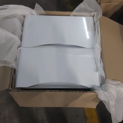 BOXED HARBY 500 WALL VANITY UNIT, H500 x W490 x D454mm - WHITE (1 BOX)