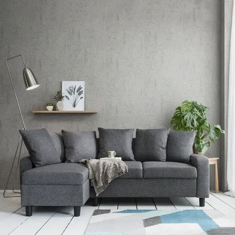 BOXED MITZI 2-PIECE VELVET CORNER SECTIONAL (2 BOXES)