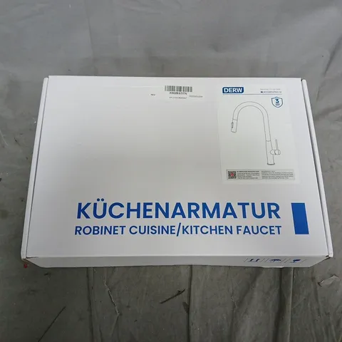 BOXED AND SEALED DERW KITCHEN FAUCET