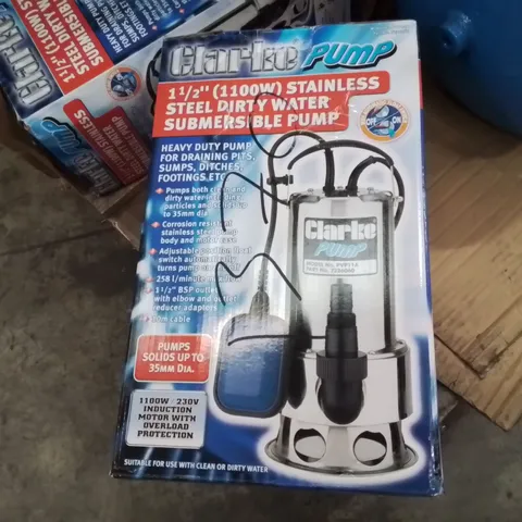 CLARKE SUBMERSIBLE PUMP 1100W – BOXED, 230V