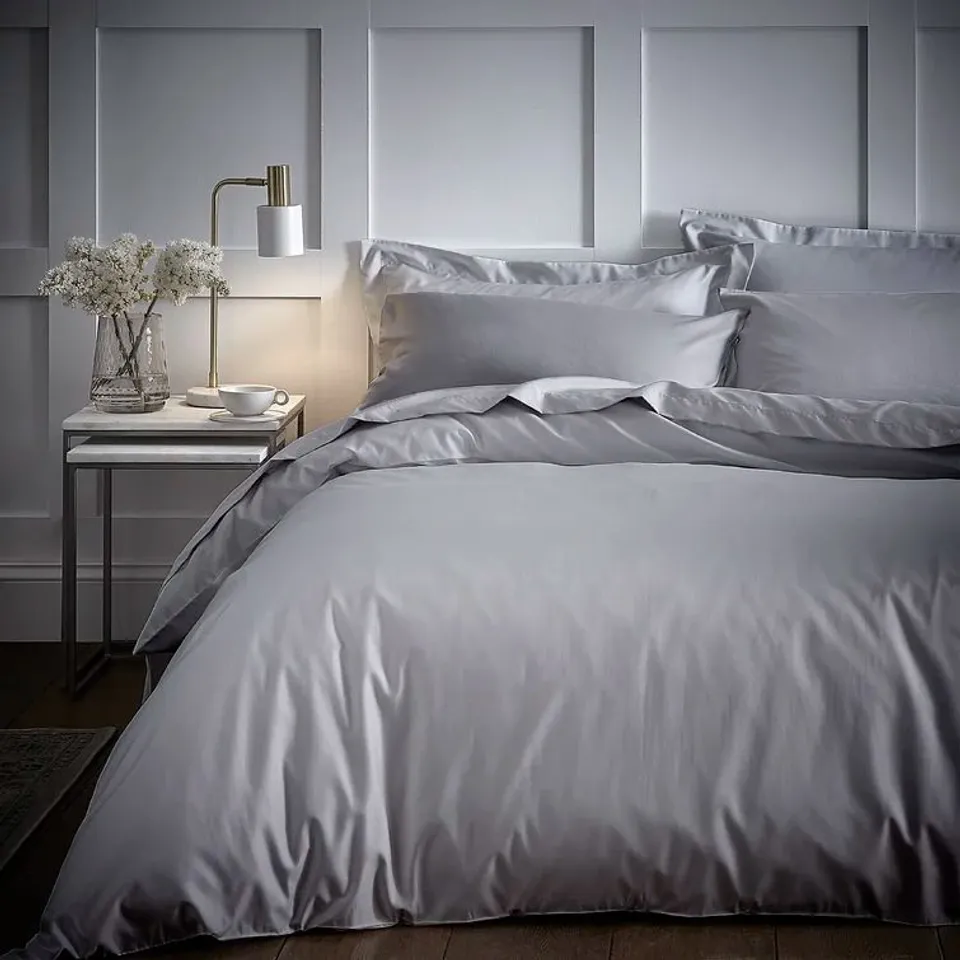 CONTENT GREY DOUBLE SIZED QUILT COVER